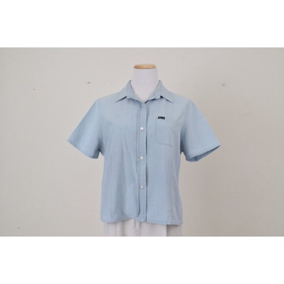 Worn and Faded Faconnable Cotton‎ Womens Button Shirt size XL - Picture 11 of 12